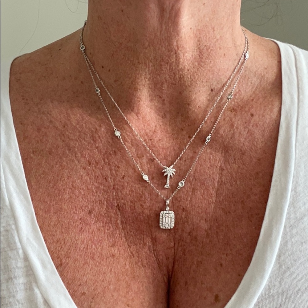 Effy 14K Gold & Diamond Palm Tree Pendant